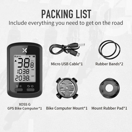 Walker XOSS G+ Cycling GPS Computer Small G Bicycle GPS Code Table Speedometer - tugranalmacen.com
