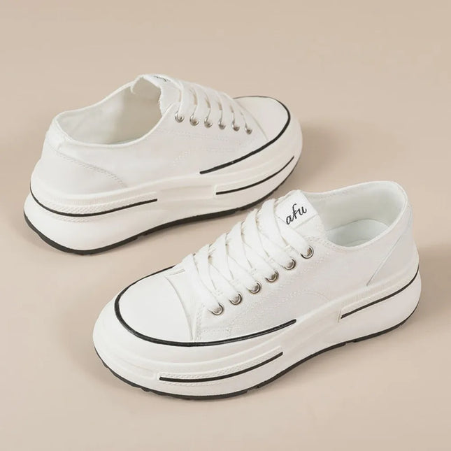 Zapatillas de Plataforma con Punta Redonda