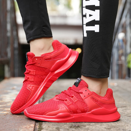 Zapatillas hombre transpirables para running con malla y suela de goma