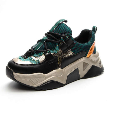 Zapatillas deportivas Chunky FishSkinn en color blanco y negro