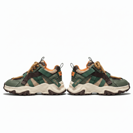 Zapatillas deportivas AJF multicolor, suela gruesa antideslizante, cómodas para correr y entrenar.