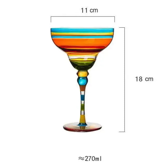 Copas de vino de colores, copas de cóctel, copas de champán - tugranalmacen.com