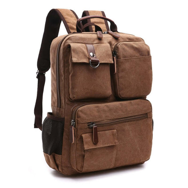 Mochila de lona encerada