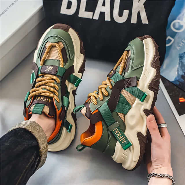zapatillas deportivas AJF multicolor suela gruesa antideslizante para deporte y moda urbana
