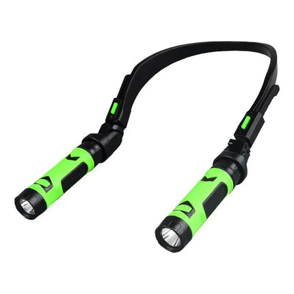 Luz LED para cuello en color verde