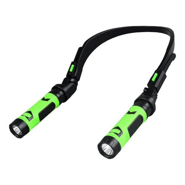 Luz LED para cuello en color verde
