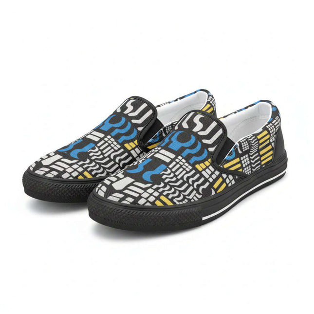 Zapatillas slip-on de hombre modelo Dazzle en azul y negro