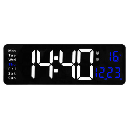 Reloj digital de pared LED de 13 o 16 pulgadas