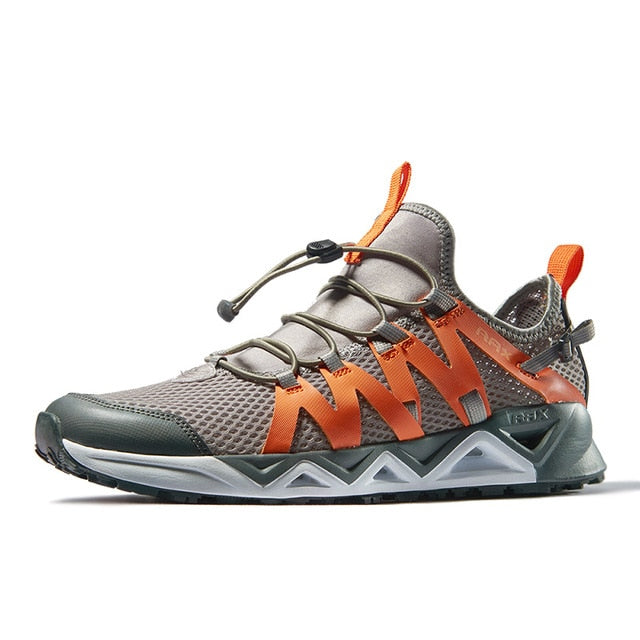 Zapatos de agua gris y naranja