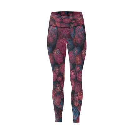 Leggings de Mujer Cintura Alta Estampado Floral Abstracto