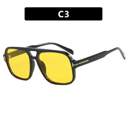 Gafas de sol de piloto retro de doble haz - tugranalmacen.com