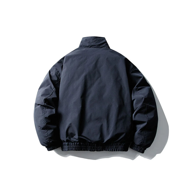Chaqueta Bomber Acolchada de Hombre | Invierno Oversize Azul Marino