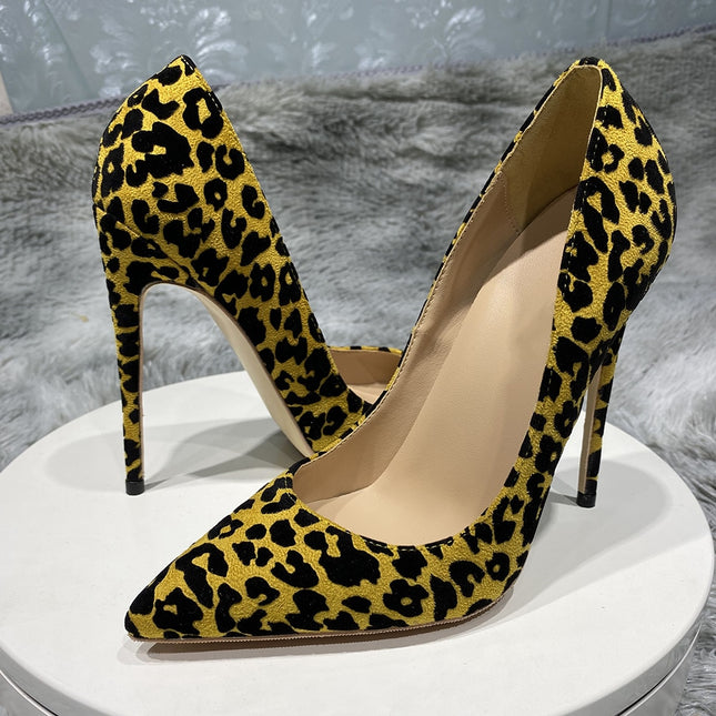 Zapatos de tacón alto con estampado animal para eventos