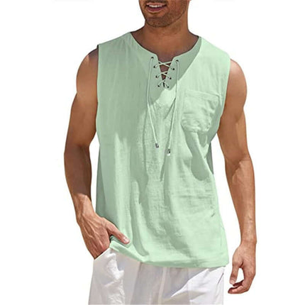 Camiseta sin mangas en algodón suave para hombre