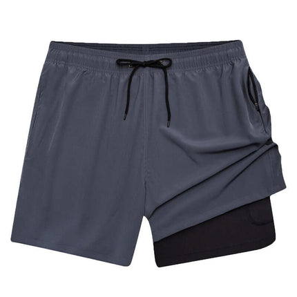 Pantalon de playa 2 en 1 de secado rápido para hombre
