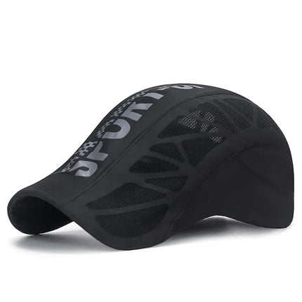 Gorra de verano con letras para hombre, transpirable, de malla, de secado rápido, con protección solar para exteriores. - tugranalmacen.com