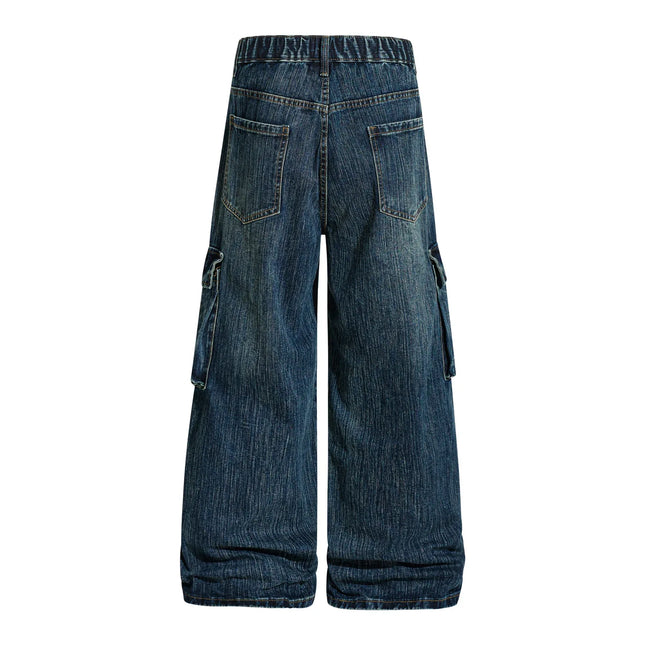 Pantalones vaqueros cargo, estilo retro americano