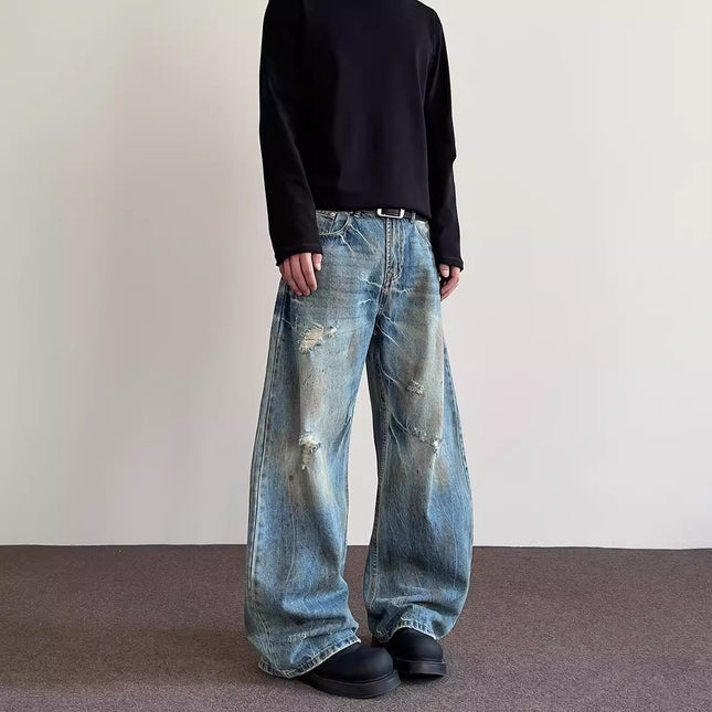 Pantalones vaqueros retro hombre estilo Vintage