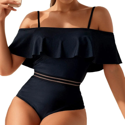 Traje de baño de mujer de talle alto en color CC287BK