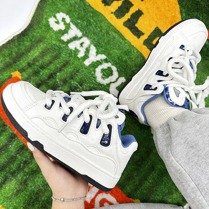 Zapatillas deportivas de suela gruesa para mujeres. - tugranalmacen.com