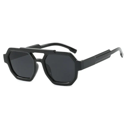 Nuevas gafas de sol poligonales de doble haz personalizadas - tugranalmacen.com