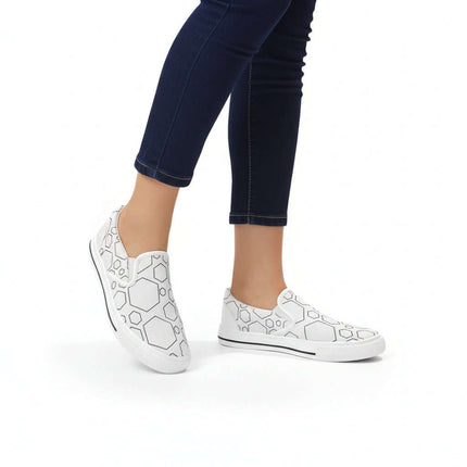 Zapatillas slip-on de hombre modelo Hexagon en lona gris