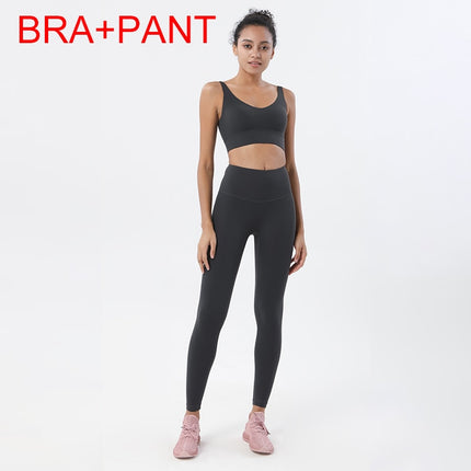 Conjunto de 2 piezas de yoga deportivo Soisu