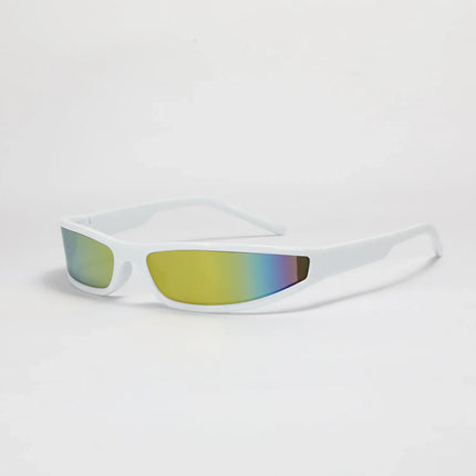 Narrow frame sunglasses for men personality trend futuristic style colorful sunglasses for women - tugranalmacen.com