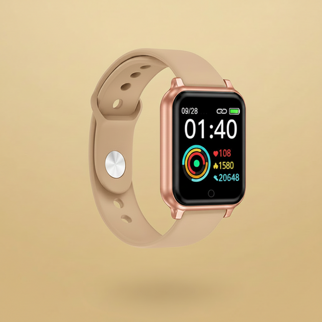 Pulsera inteligente con monitor de salud y notificaciones impermeable