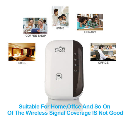Repetidor WiFi 300Mbps con seguridad WPA2 y configuración sencilla