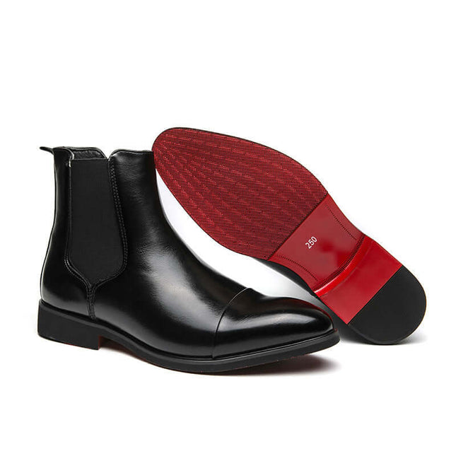 Botines Chelsea de cuero vegano en negro