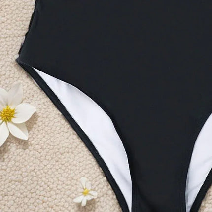 One-Piece Swimsuit Women - One-Shoulder Sexy High-Waist Bikini Swimwear - tugranalmacen.com
