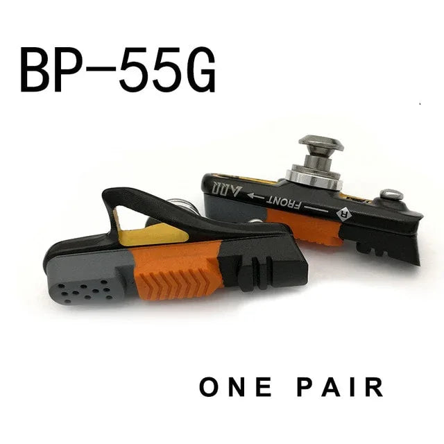 AQQ 1 Pair Road Bicycle Brake Pads Bicycle Braking V Brake Holder Shoes Rubber Blocks Durable Cycling Accessories - tugranalmacen.com