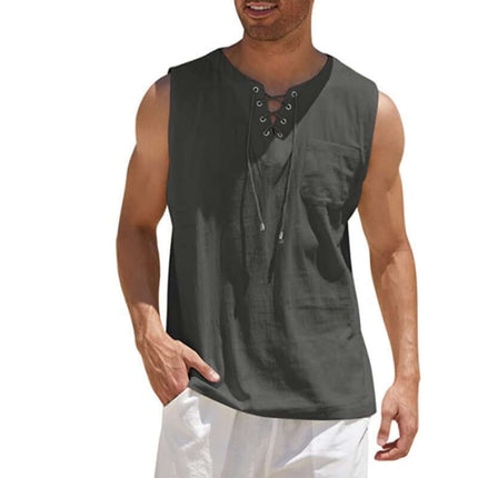 Camiseta sin mangas en algodón suave para hombre