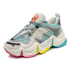 Zapatillas de deporte vulcanizadas de mujer color arcoíris