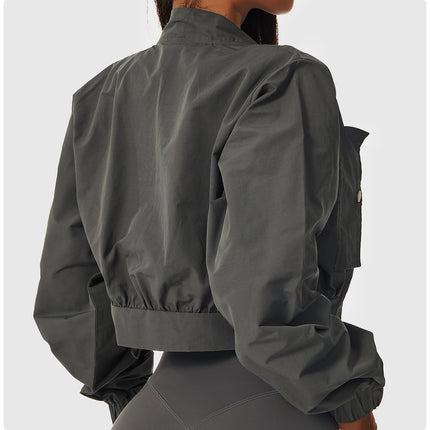 Chaqueta deportiva de manga larga y secado rápido de mujer