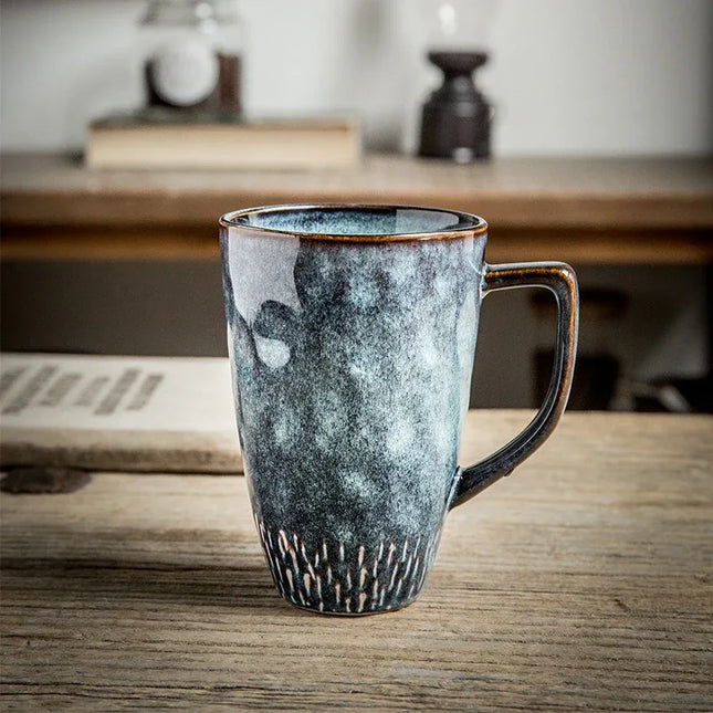 Taza de café de cerámica Azul-Roca - tugranalmacen.com