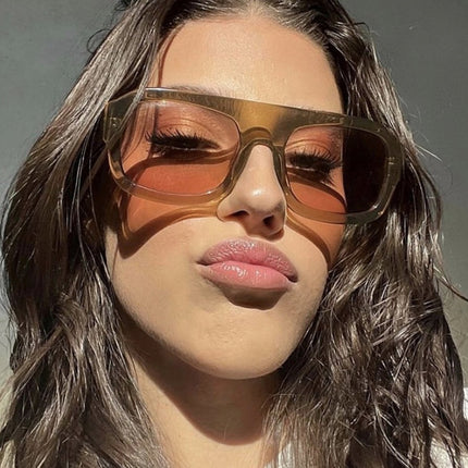 Gafas de sol cuadradas grandes para mujer con estuche incluido