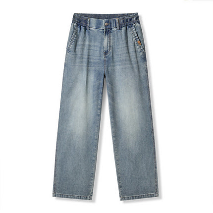 Pantalones de lino para hombre azul