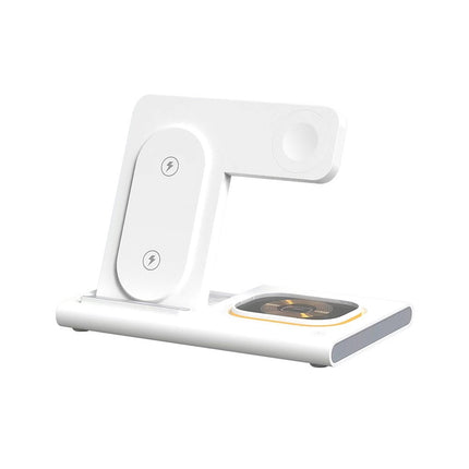 Cargador inalámbrico rápido 3 en 1 para teléfono, reloj y auriculares