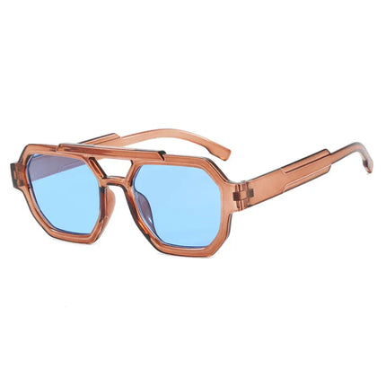 Nuevas gafas de sol poligonales de doble haz personalizadas - tugranalmacen.com