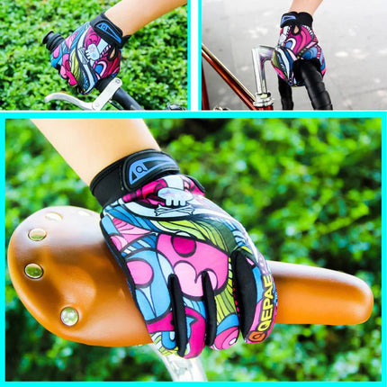 Cycle Zone Cycling Gloves Gel Full Finger MTB Bicycle Anti-slip Shockproof Gel Bike Ciclismo guantes Breathable Padded Palm - tugranalmacen.com
