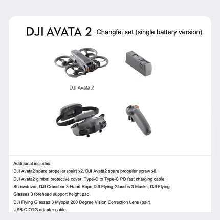 DJI Avata 2 First Perspective Aerial Photography Drone Flight Glasses Sensory Control Immersive Flight - tugranalmacen.com