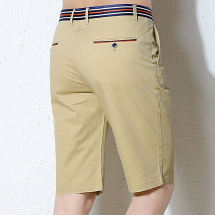 Pantalones cortos casuales de hombre Rilltoss con tejido elástico y antiestático color khaki
