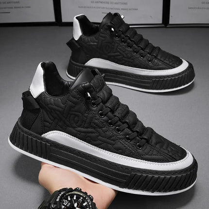 Zapatillas casuales de hombre con suela de goma y forro de malla
