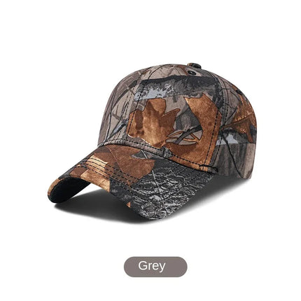 Gorra de béisbol de camuflaje para hombre con ala ancha, protección solar para exteriores, ajustable. - tugranalmacen.com