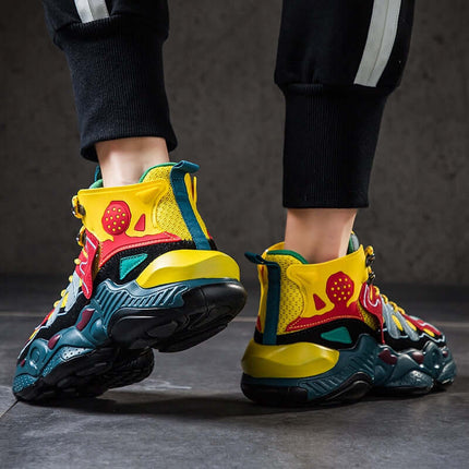 Zapatillas de caña alta para hombre estilo urbano