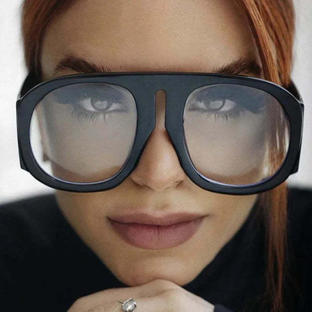 Gafas de estilo piloto retro con protección luz azul