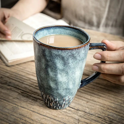 Taza de café de cerámica Azul-Roca - tugranalmacen.com