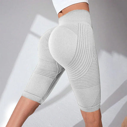 Seamless Butt-Lifting Fitness Pants with Tummy Control and High Waist Peach Bottom Yoga Shorts - tugranalmacen.com